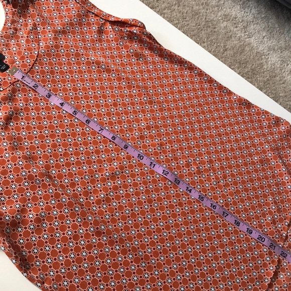 🎃Ann Taylor Factory- orange sleeveless blouse-S - Picture 3 of 10